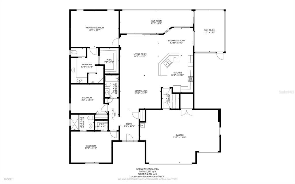На продажу: $530,000 (3 спален, 3 ванн, 2056 Квадратных фут)