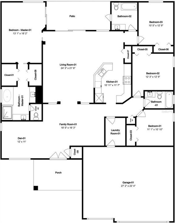 Activo con contrato: $549,900 (4 camas, 3 baños, 2308 Pies cuadrados)