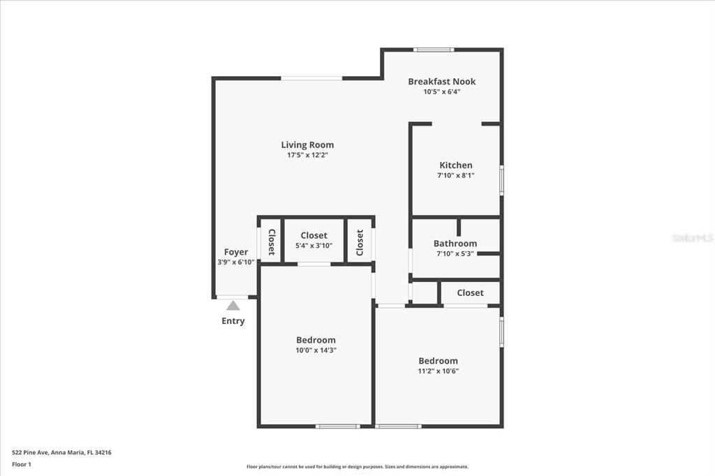 合同活跃: $545,000 (2 贝兹, 1 浴室, 822 平方英尺)