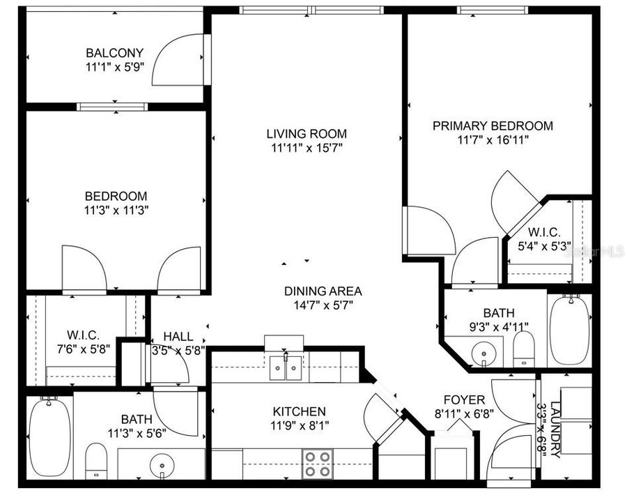 待售: $189,990 (2 贝兹, 2 浴室, 1116 平方英尺)