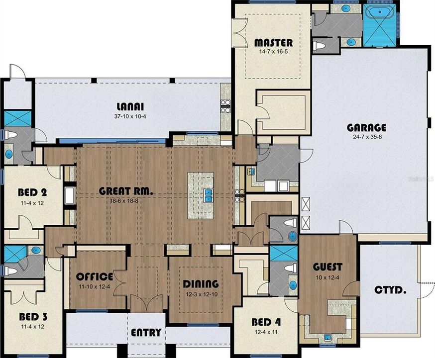 For Sale: $1,290,000 (4 beds, 4 baths, 3043 Square Feet)