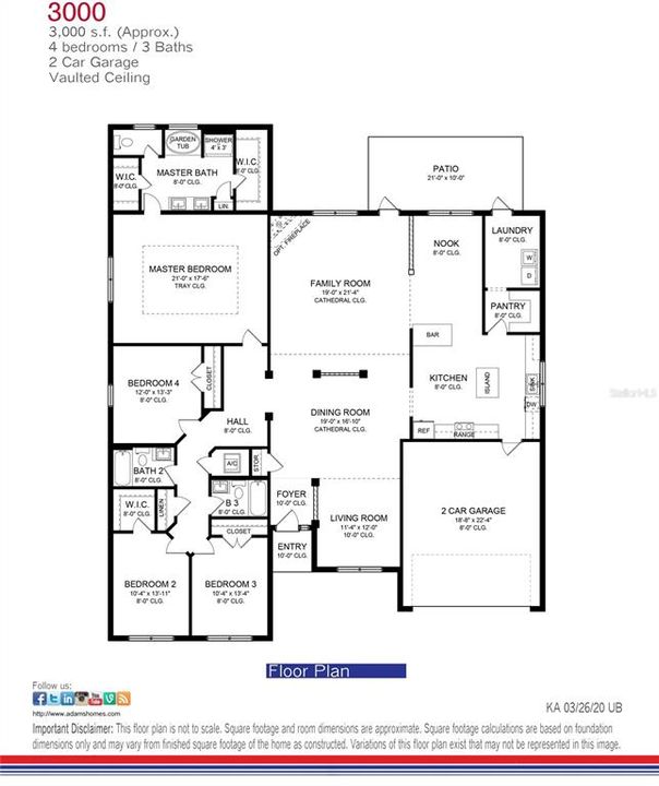 Active With Contract: $474,000 (4 beds, 3 baths, 3000 Square Feet)