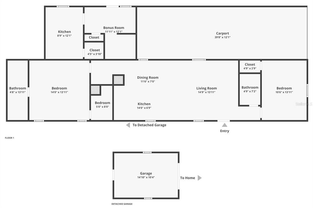 На продажу: $224,900 (3 спален, 2 ванн, 924 Квадратных фут)