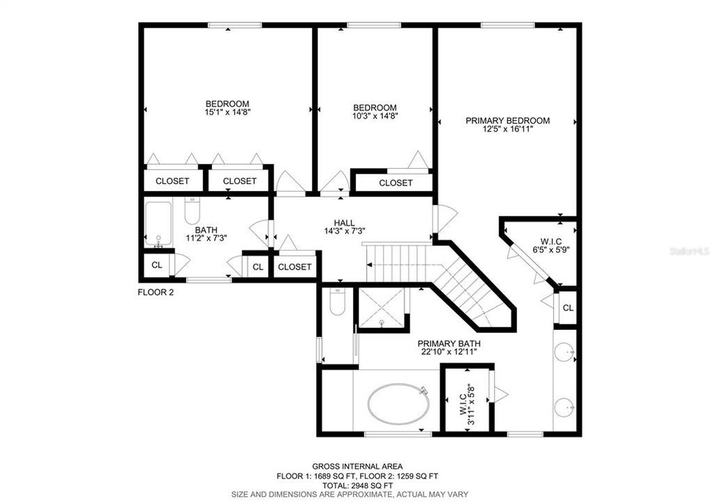 For Sale: $630,000 (5 beds, 3 baths, 2947 Square Feet)