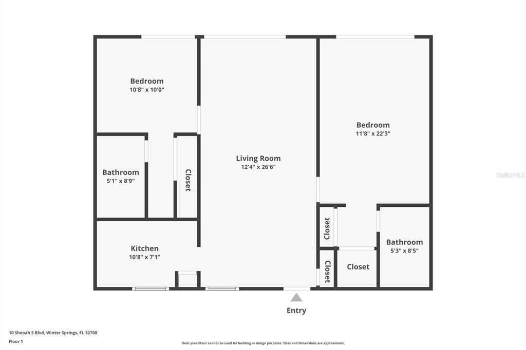 На продажу: $174,900 (2 спален, 2 ванн, 972 Квадратных фут)