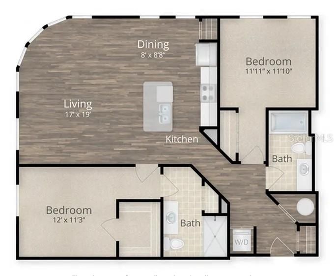 В аренду: $2,969 (2 спален, 2 ванн, 1172 Квадратных фут)