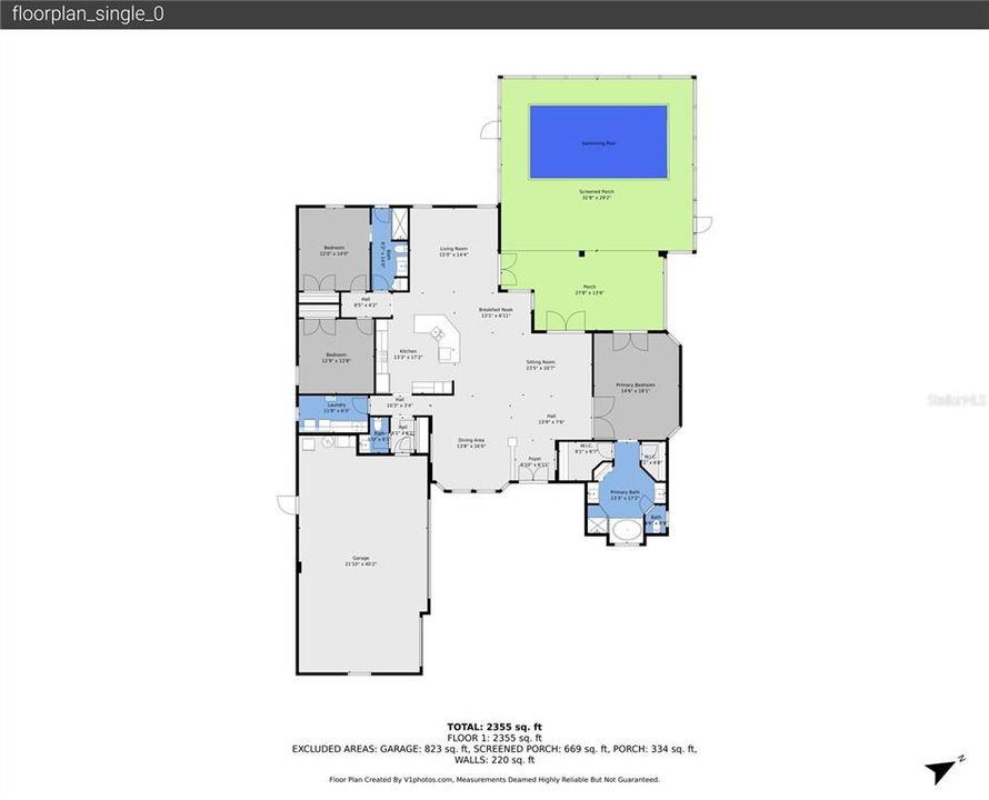 На продажу: $710,000 (3 спален, 2 ванн, 2574 Квадратных фут)