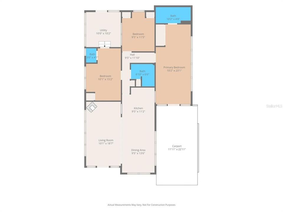 For Sale: $75,900 (3 beds, 2 baths, 1141 Square Feet)