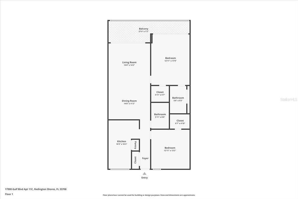 На продажу: $649,900 (2 спален, 2 ванн, 1165 Квадратных фут)