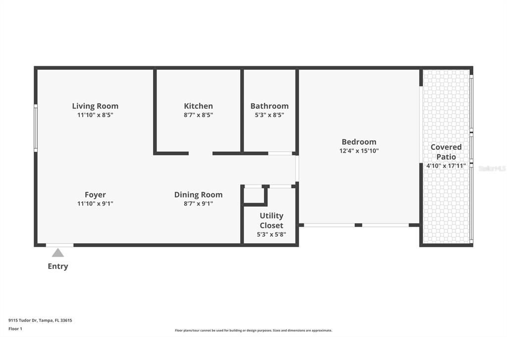 For Sale: $130,000 (1 beds, 1 baths, 760 Square Feet)