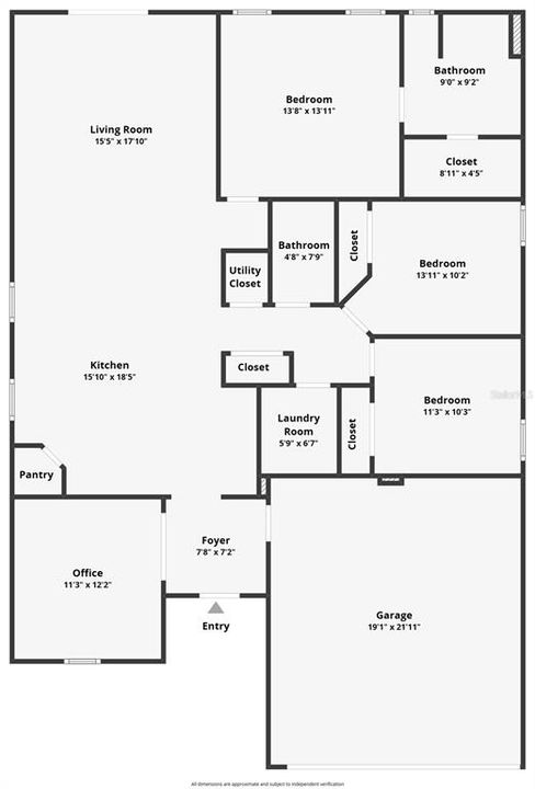 For Sale: $310,000 (3 beds, 2 baths, 1705 Square Feet)