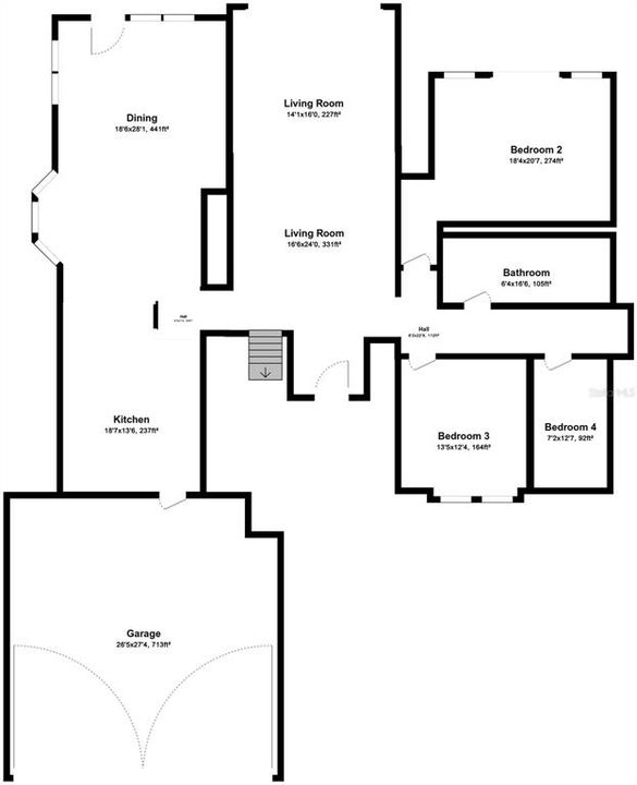 待售: $372,500 (4 贝兹, 3 浴室, 2433 平方英尺)