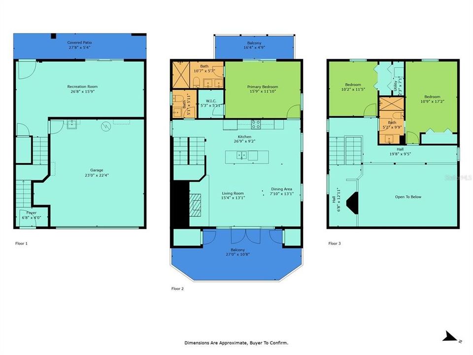 待售: $875,000 (3 贝兹, 2 浴室, 2212 平方英尺)