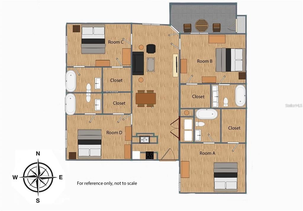 Activo con contrato: $183,000 (4 camas, 4 baños, 1177 Pies cuadrados)