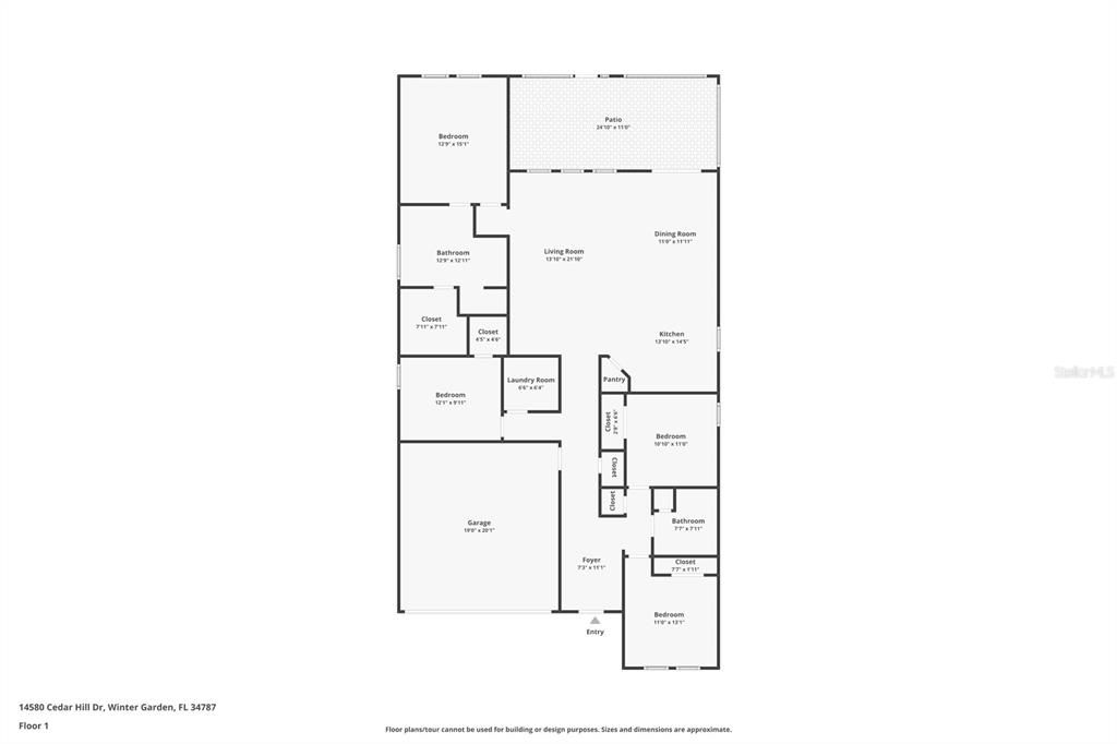 合同活跃: $579,000 (4 贝兹, 2 浴室, 2019 平方英尺)