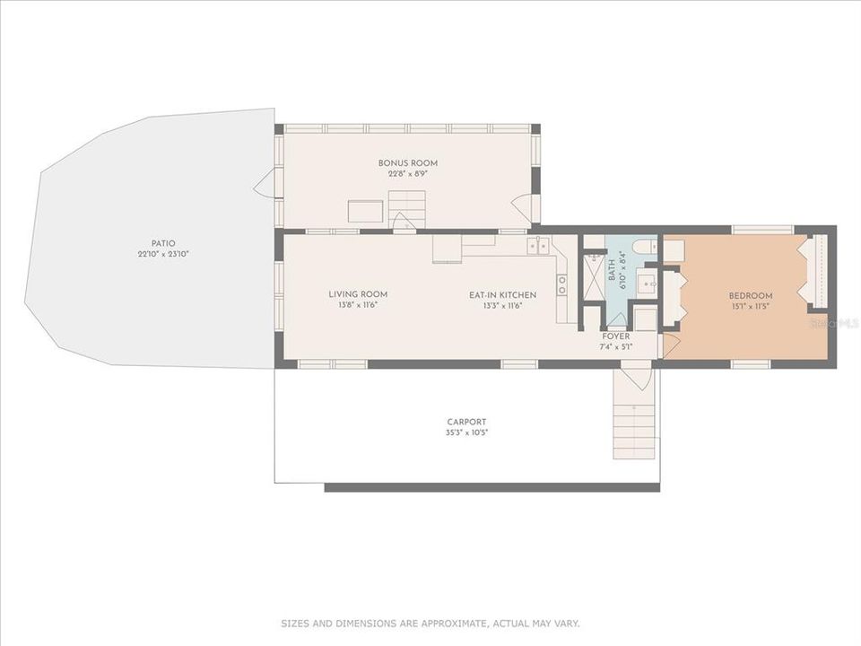 En Venta: $114,900 (2 camas, 1 baños, 831 Pies cuadrados)