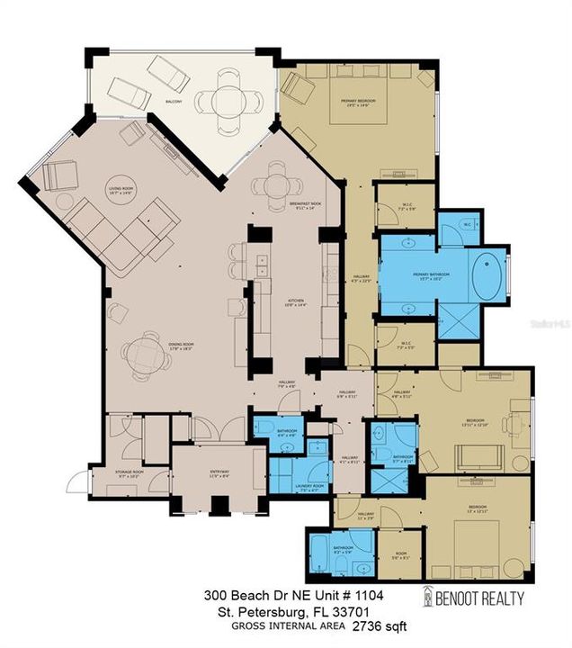 Activo con contrato: $1,999,000 (3 camas, 3 baños, 2736 Pies cuadrados)