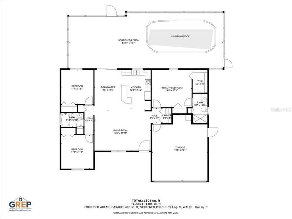 На продажу: $388,000 (3 спален, 2 ванн, 1379 Квадратных фут)