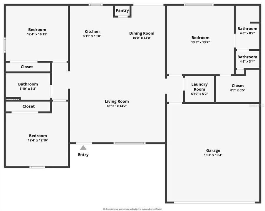Active With Contract: $259,900 (3 beds, 2 baths, 1338 Square Feet)
