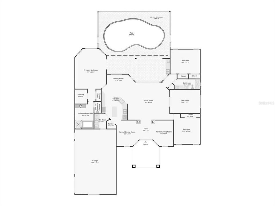 待售: $499,000 (3 贝兹, 2 浴室, 2457 平方英尺)