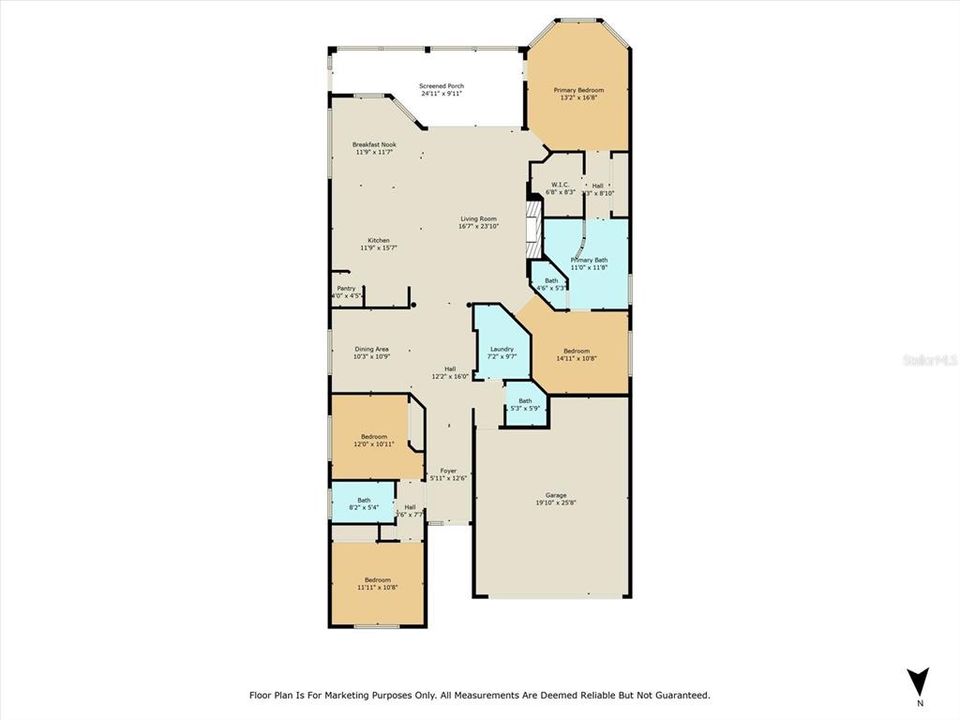 待售: $445,000 (3 贝兹, 2 浴室, 2197 平方英尺)