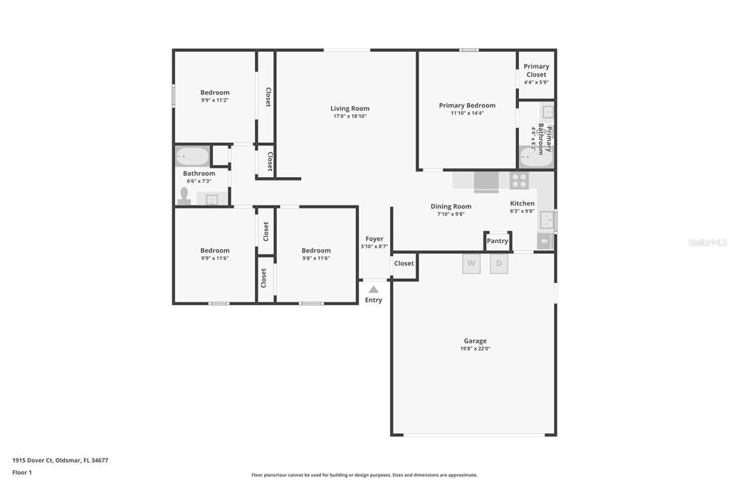 Activo con contrato: $380,000 (4 camas, 2 baños, 1401 Pies cuadrados)