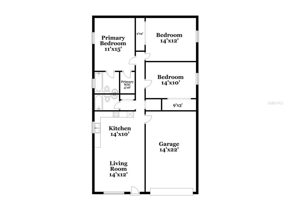 Active With Contract: $1,895 (3 beds, 2 baths, 1040 Square Feet)