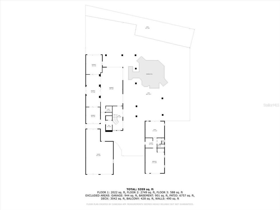En Venta: $6,900,000 (6 camas, 7 baños, 6455 Pies cuadrados)