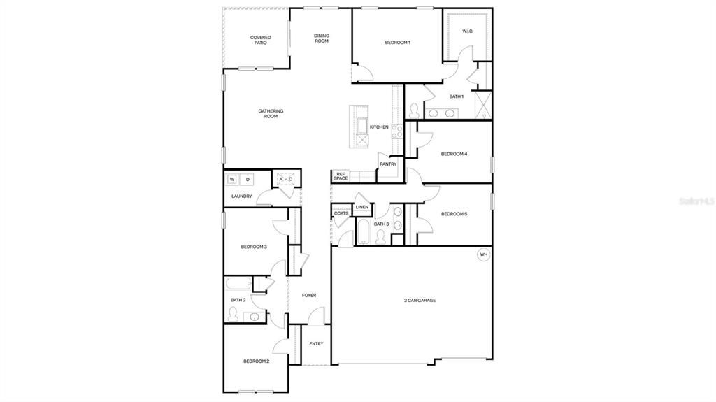 Active With Contract: $405,990 (5 beds, 3 baths, 2444 Square Feet)