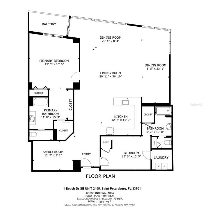 Active With Contract: $1,100,000 (2 beds, 2 baths, 1930 Square Feet)