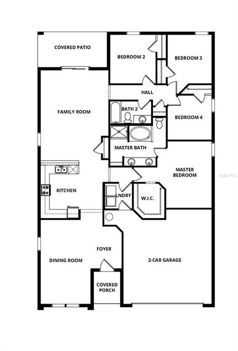 На продажу: $393,900 (4 спален, 2 ванн, 1851 Квадратных фут)
