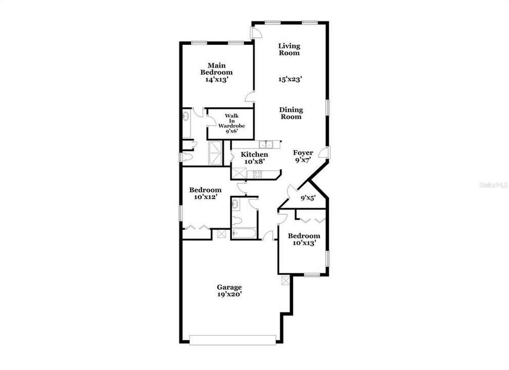 На продажу: $329,000 (3 спален, 2 ванн, 1400 Квадратных фут)