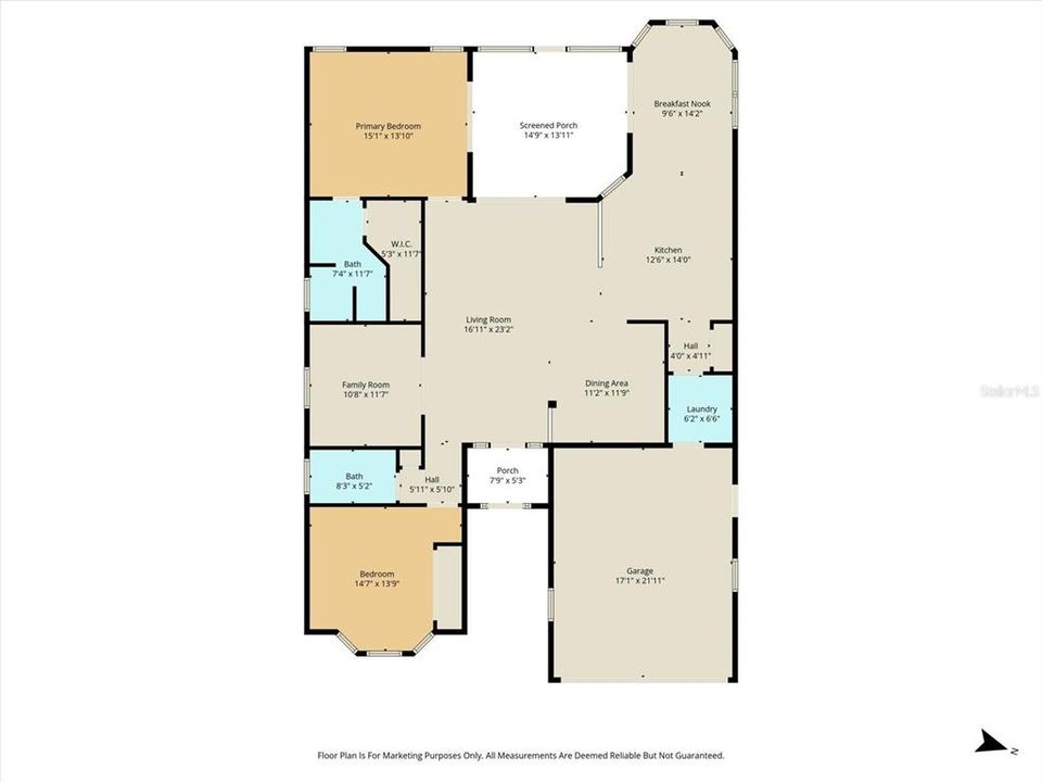 待售: $329,500 (3 贝兹, 2 浴室, 1711 平方英尺)
