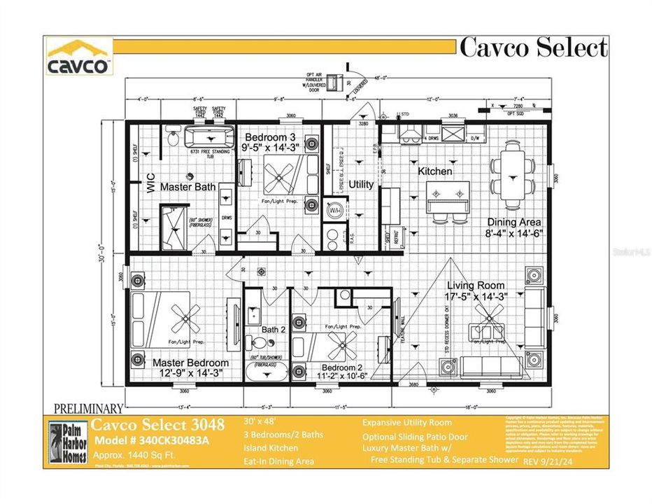 En Venta: $254,600 (3 camas, 2 baños, 1440 Pies cuadrados)