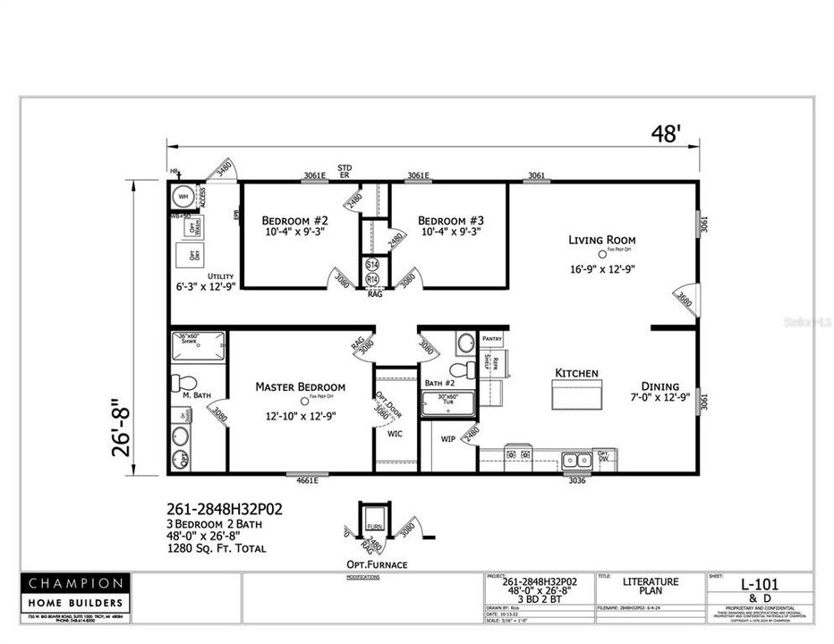 待售: $204,500 (3 贝兹, 2 浴室, 1280 平方英尺)