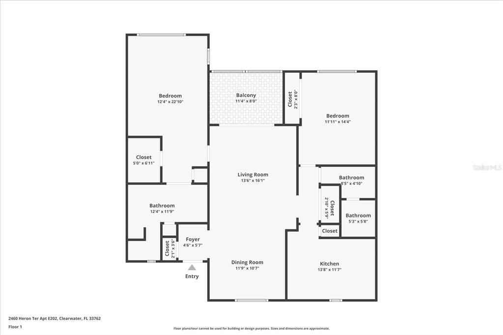 Active With Contract: $289,000 (2 beds, 2 baths, 1185 Square Feet)