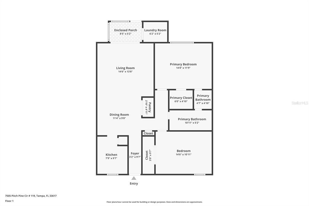 For Sale: $124,900 (2 beds, 1 baths, 1085 Square Feet)