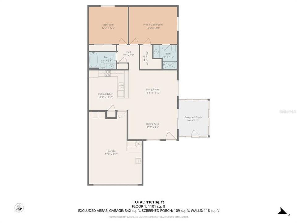 合同活跃: $314,000 (2 贝兹, 2 浴室, 1156 平方英尺)