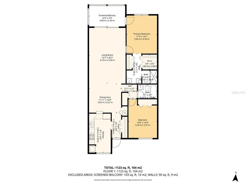 For Sale: $379,000 (2 beds, 2 baths, 1211 Square Feet)