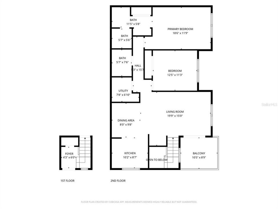 For Sale: $325,000 (2 beds, 2 baths, 1125 Square Feet)