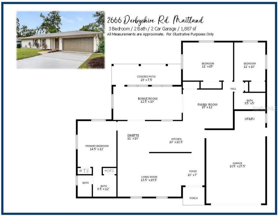 For Sale: $585,000 (3 beds, 2 baths, 1887 Square Feet)