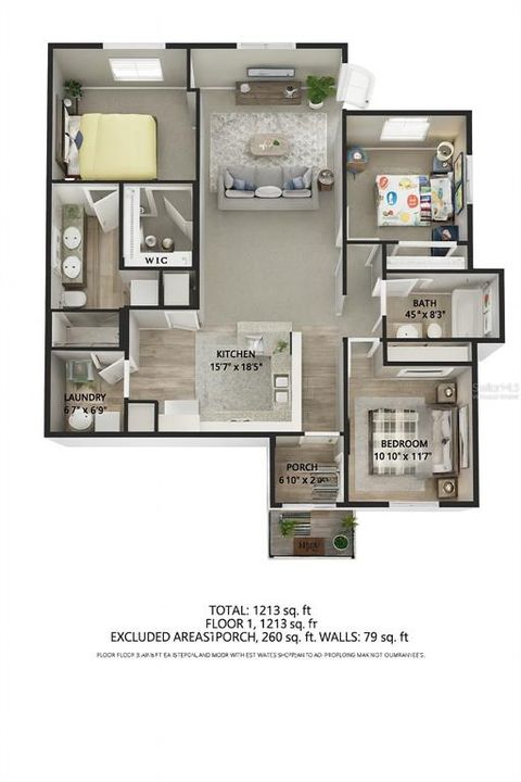 For Sale: $270,000 (3 beds, 2 baths, 1360 Square Feet)