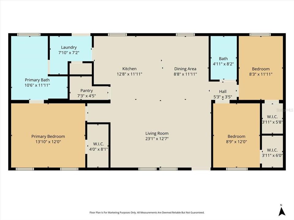 На продажу: $239,900 (3 спален, 2 ванн, 1352 Квадратных фут)