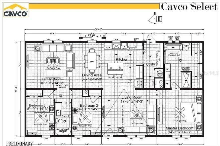 待售: $285,996 (3 贝兹, 2 浴室, 1680 平方英尺)