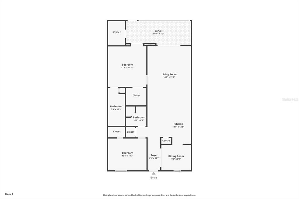 For Sale: $199,900 (2 beds, 2 baths, 1107 Square Feet)