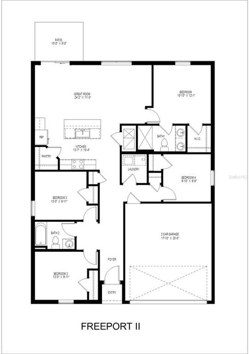 Active With Contract: $306,990 (4 beds, 2 baths, 1499 Square Feet)