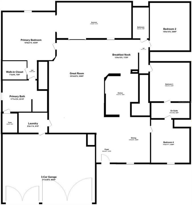 Activo con contrato: $304,900 (4 camas, 3 baños, 2349 Pies cuadrados)