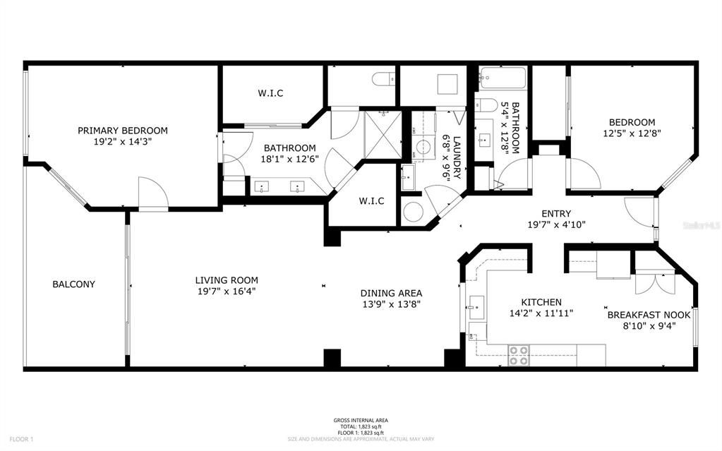 合同活跃: $549,990 (2 贝兹, 2 浴室, 1824 平方英尺)