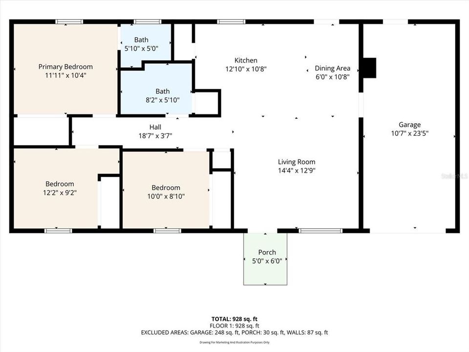 Activo con contrato: $253,000 (3 camas, 1 baños, 1000 Pies cuadrados)
