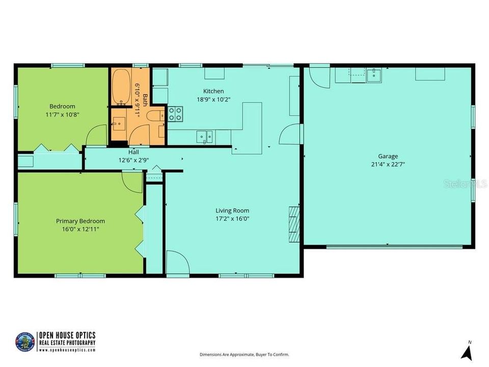 待售: $389,000 (2 贝兹, 1 浴室, 1064 平方英尺)